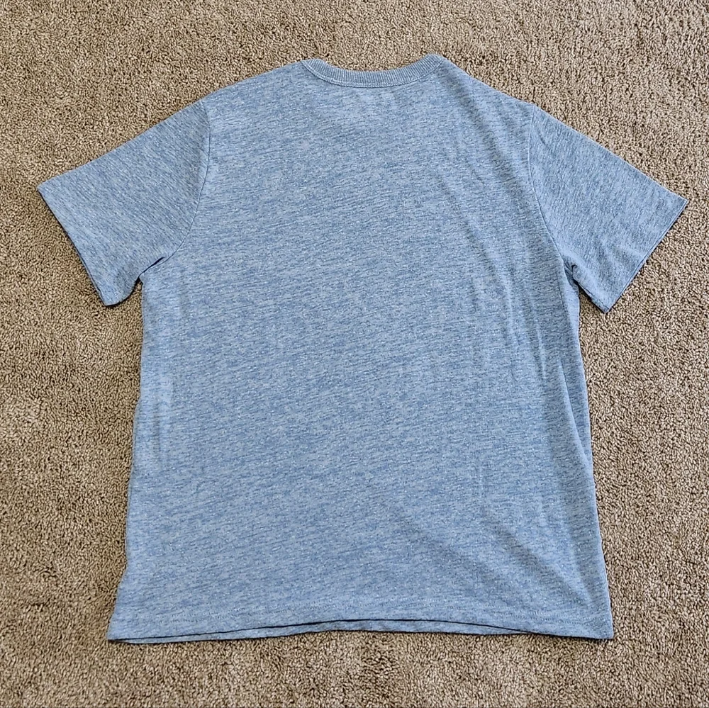 NWOT Old Navy Short Sleeve Shirt Blue Large - Picture 2 of 5